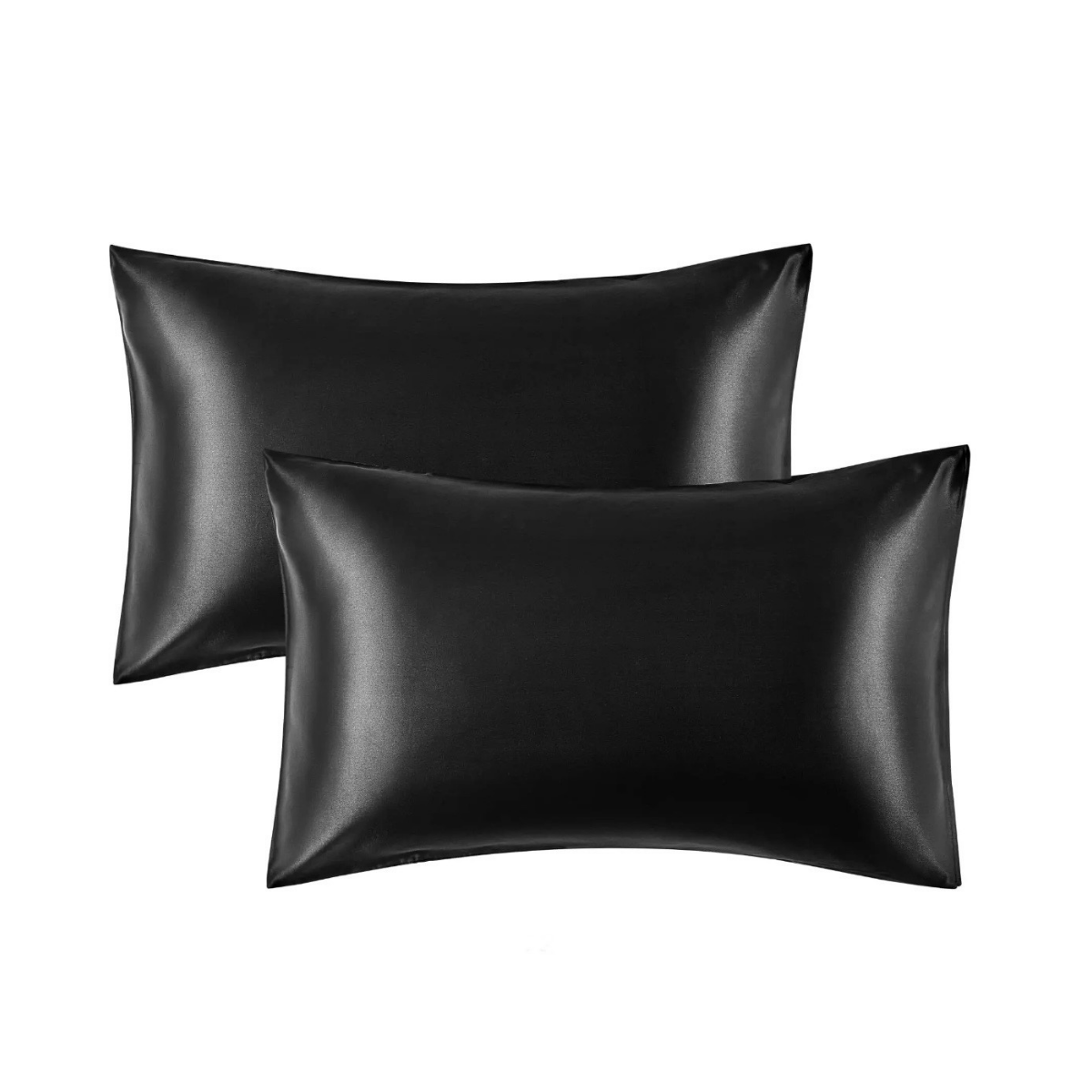 Black silk deals pillowcase