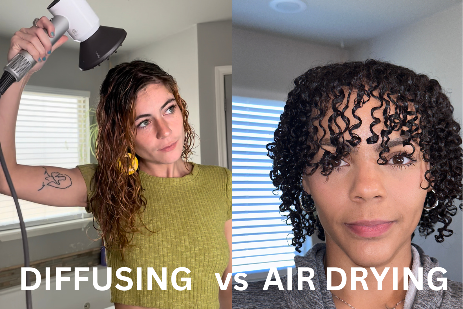 Diffusing Batting Diffusing vs Air Drying – Cays Curls