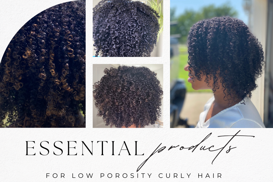 Essential products for low porosity curls
