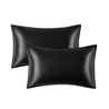 black silk pillowcase for curly hair